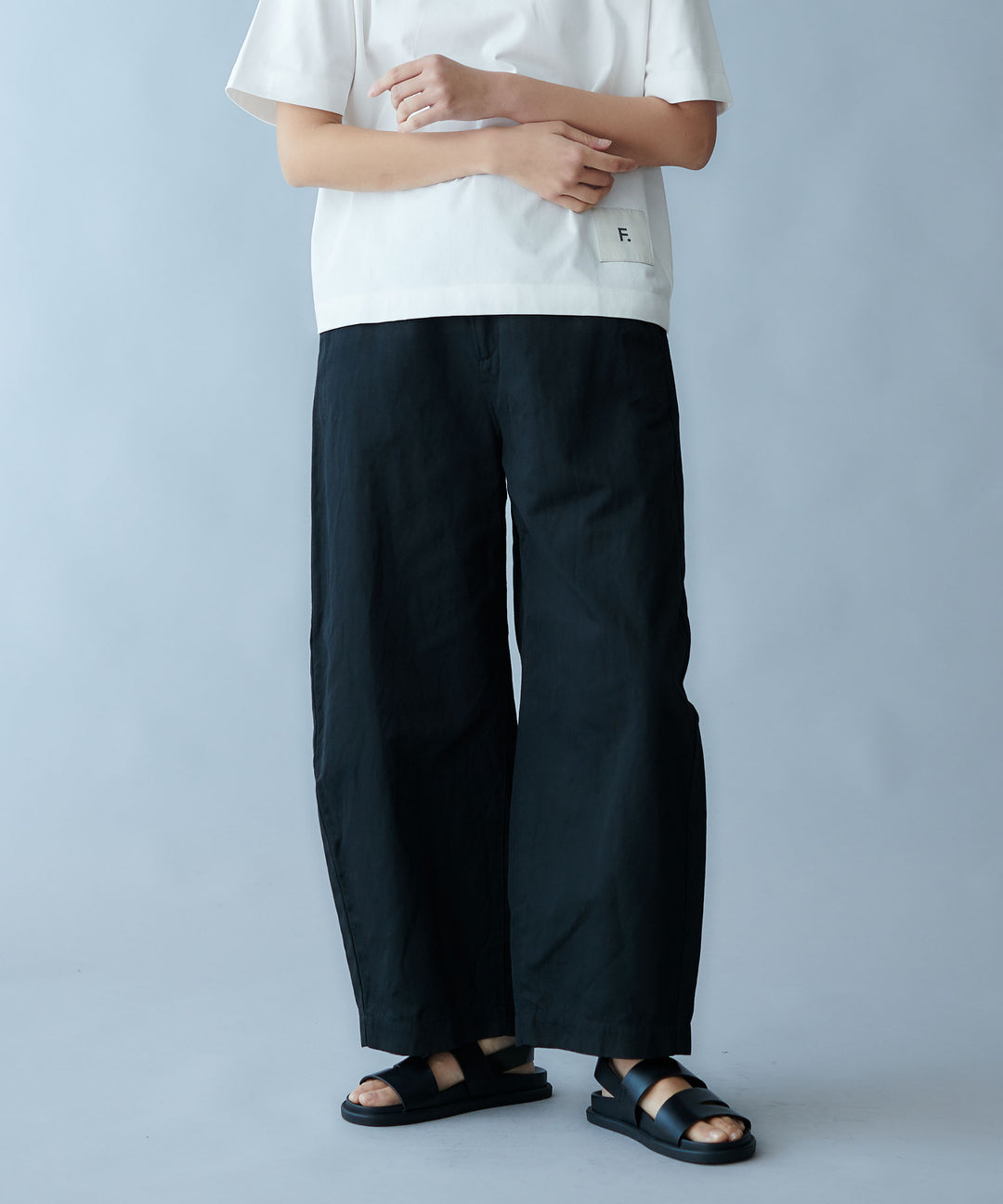 オーガニックコットンバレルパンツ