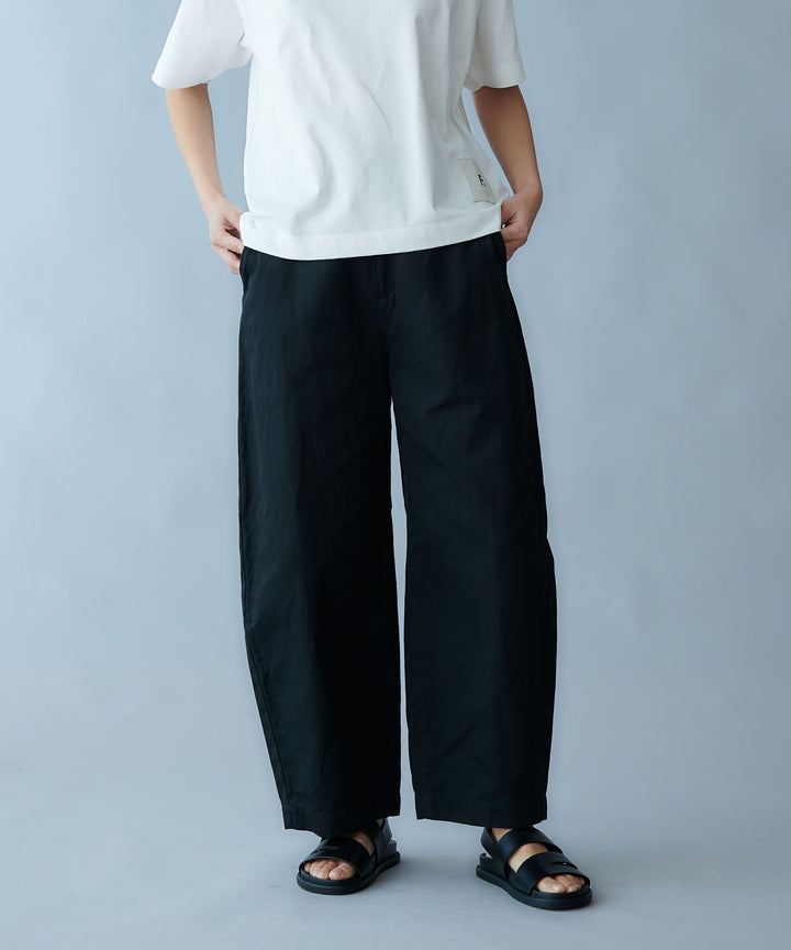 オーガニックコットンバレルパンツ