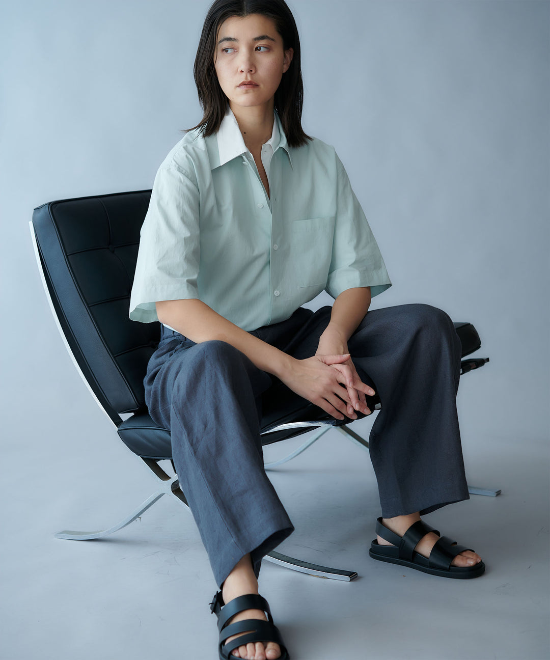 リネンワイドパンツ