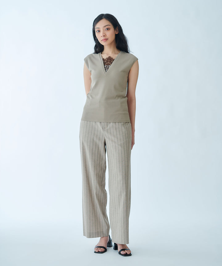 Straight Wide-Leg Trousers