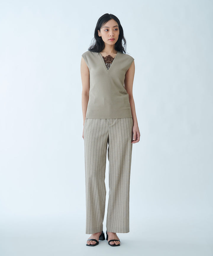 Straight Wide-Leg Trousers