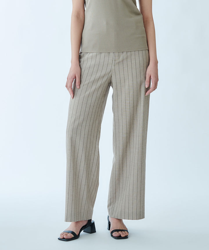 Straight Wide-Leg Trousers