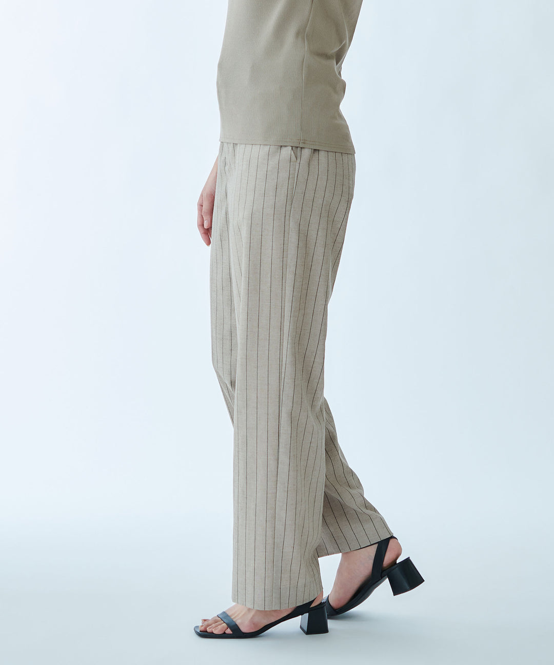 Straight Wide-Leg Trousers