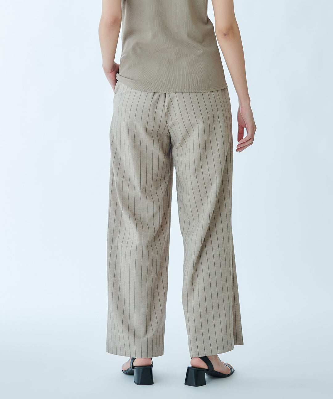 Straight Wide-Leg Trousers