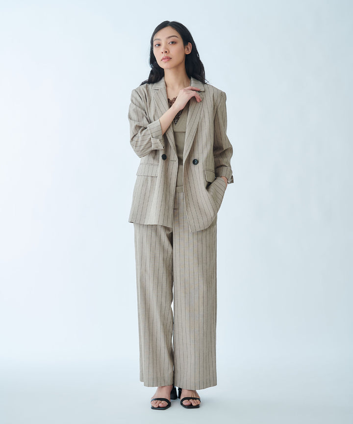 Straight Wide-Leg Trousers