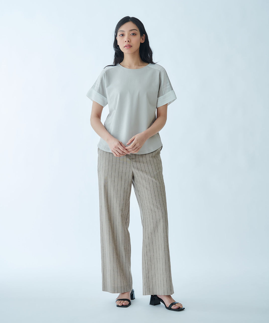 Straight Wide-Leg Trousers