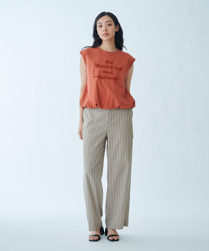 Fluffy Embroidered Balloon Silhouette Cut-Sew