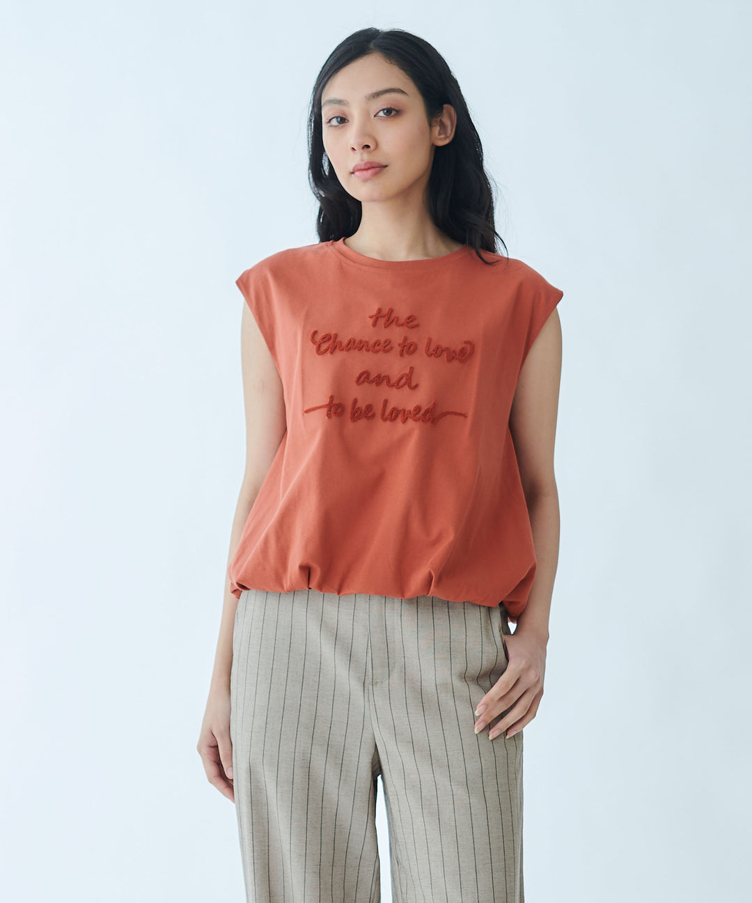 Fluffy Embroidered Balloon Silhouette Cut-Sew