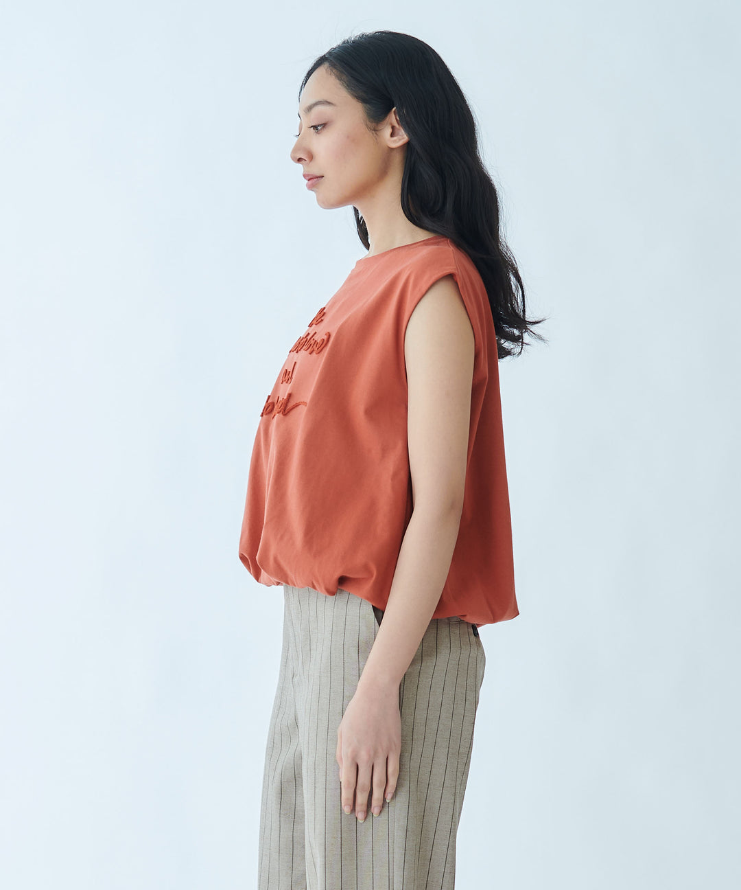 Fluffy Embroidered Balloon Silhouette Cut-Sew