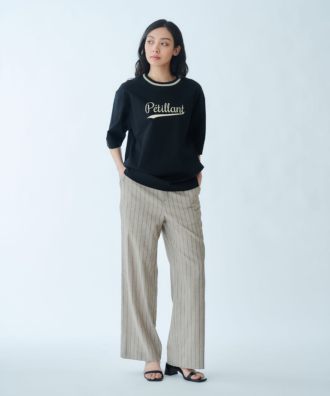 Straight Wide-Leg Trousers