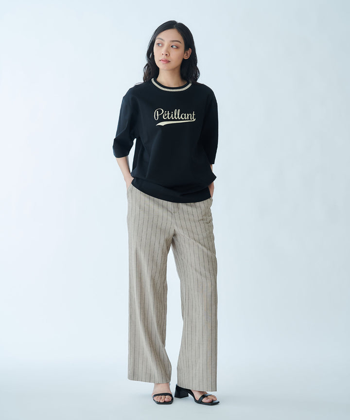 Straight Wide-Leg Trousers