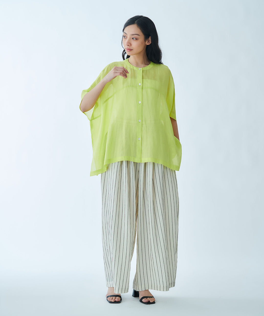 Box Silhouette Sheer Shirt