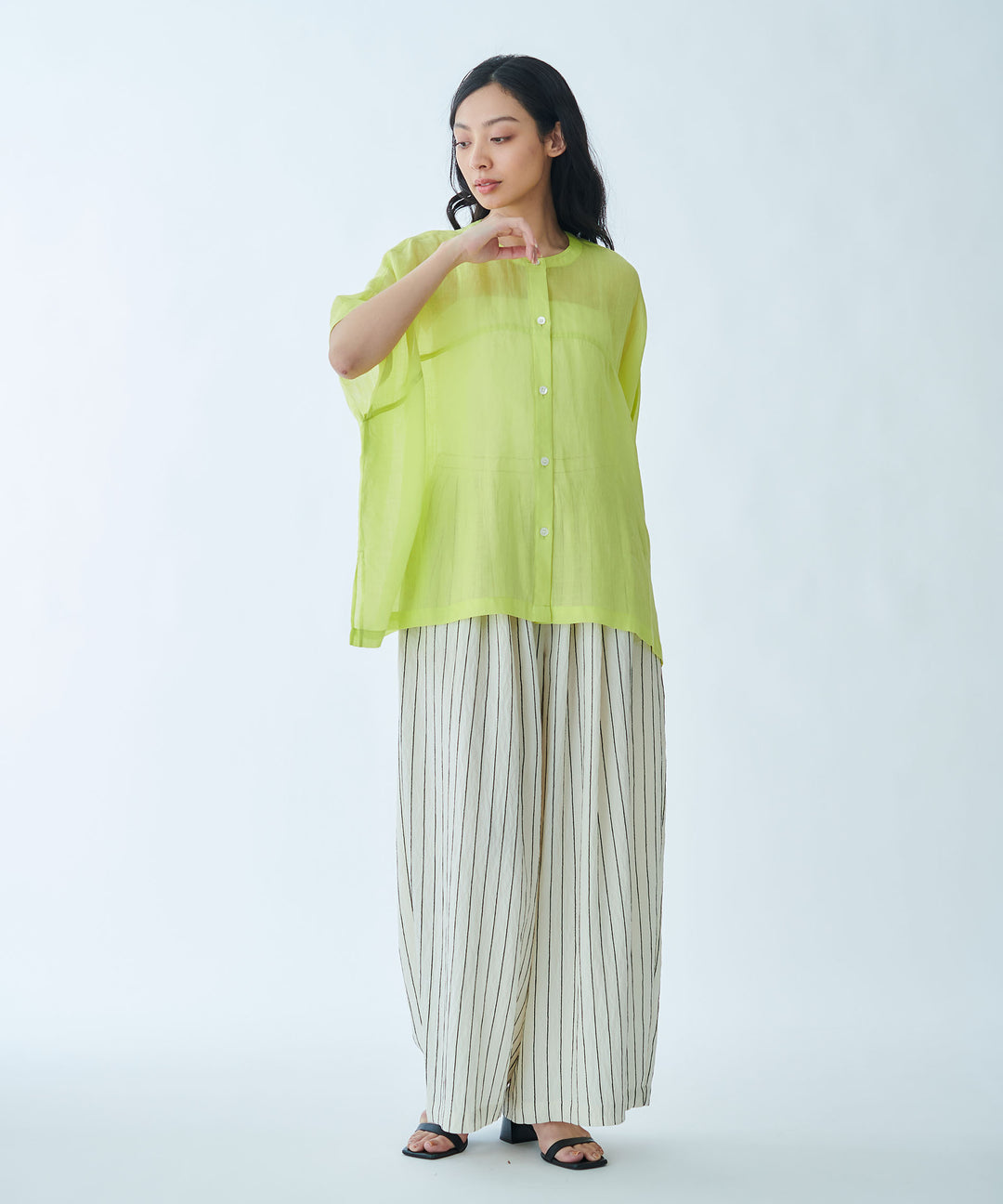 Tuck Gather Wide Pants