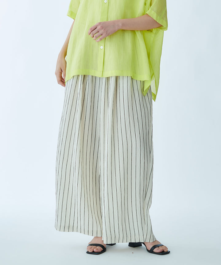 Tuck Gather Wide Pants