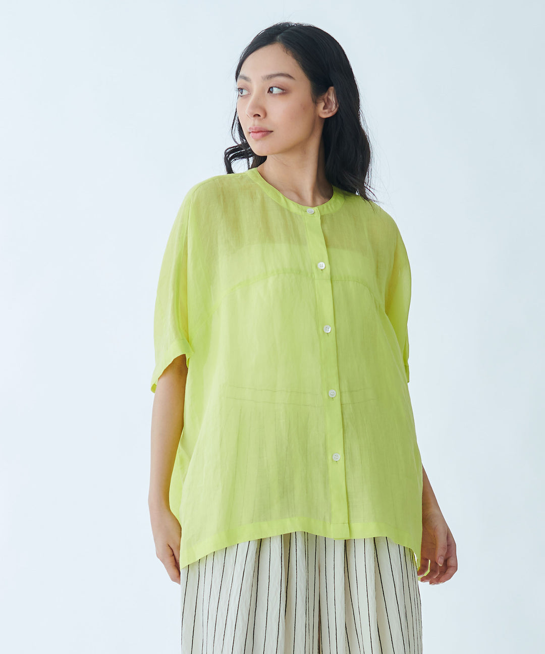 Box Silhouette Sheer Shirt