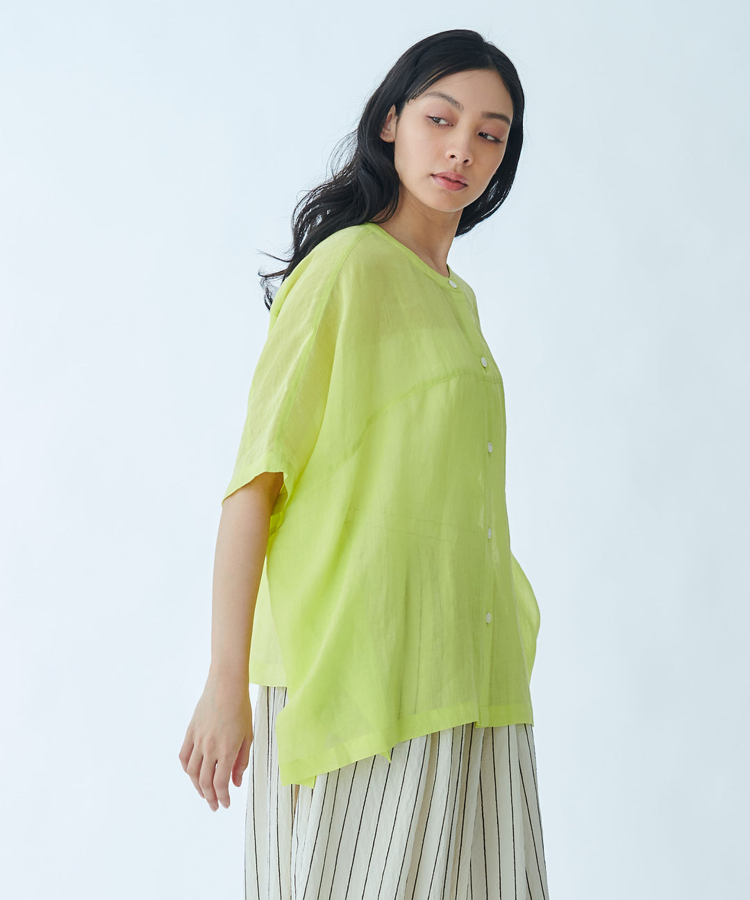 Box Silhouette Sheer Shirt