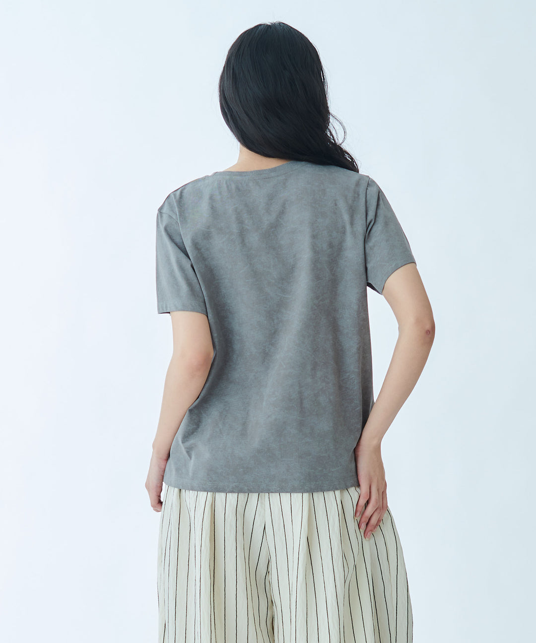 ヴィンテージライクメッセージプリントTシャツ