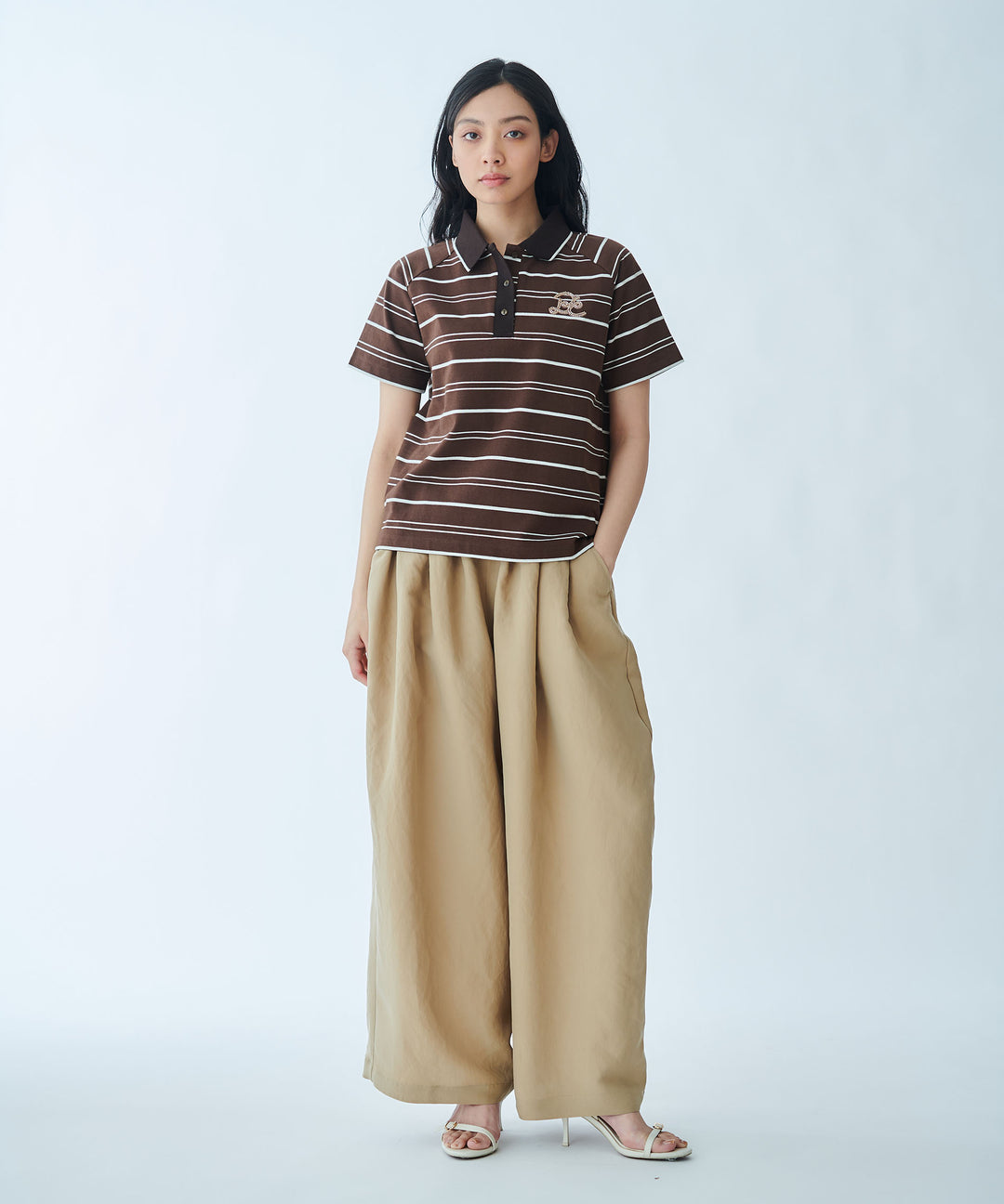 Tuck Gather Wide Pants