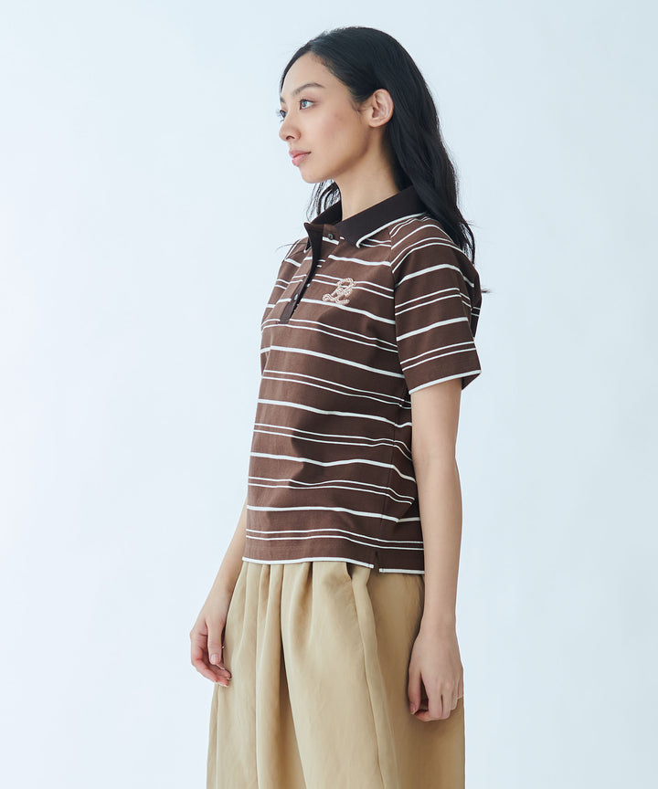 ミックスボーダーポロTシャツ