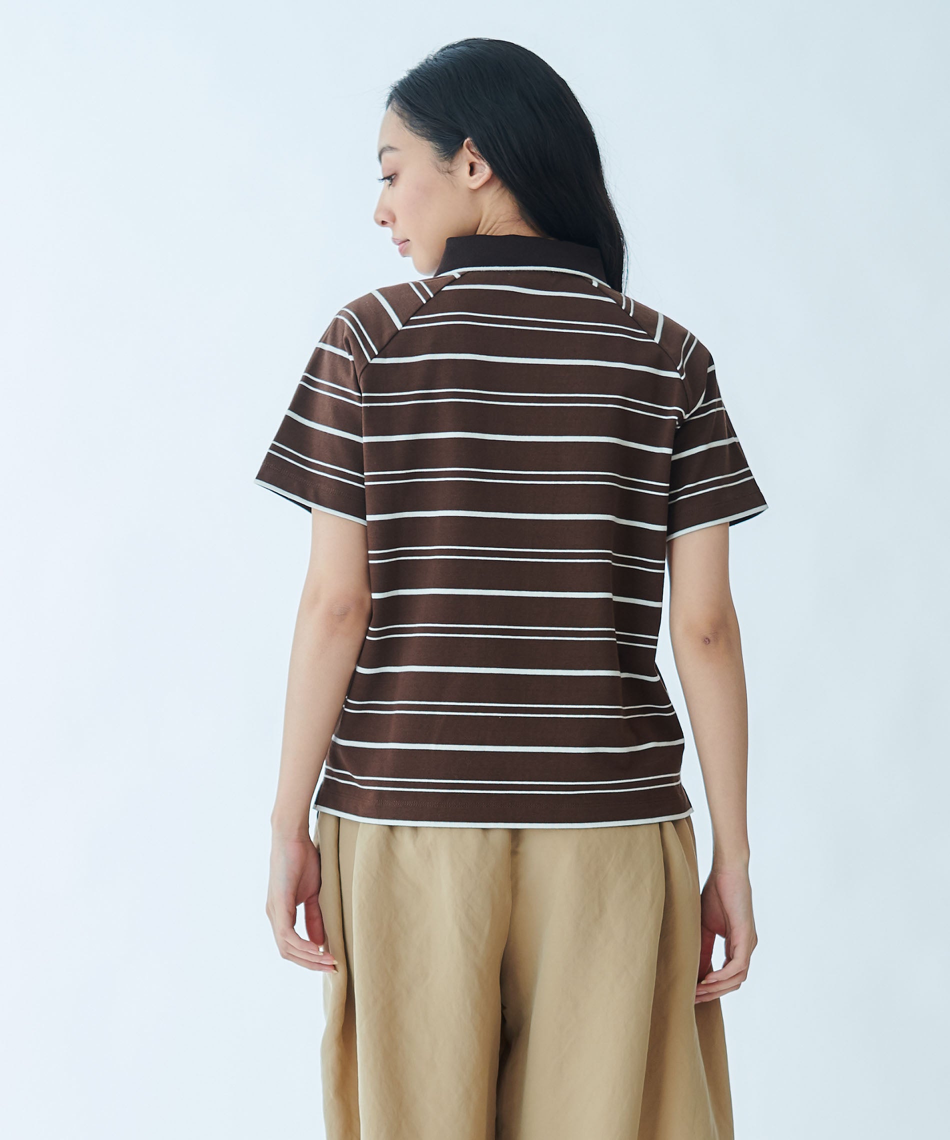 ミックスボーダーポロTシャツ – FACE SANS FARD