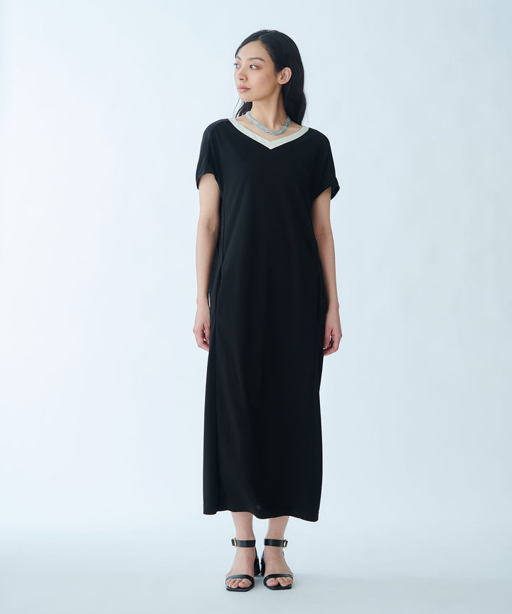 Ribbed Line Knit Cool Dress