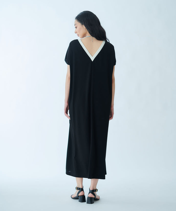 Ribbed Line Knit Cool Dress