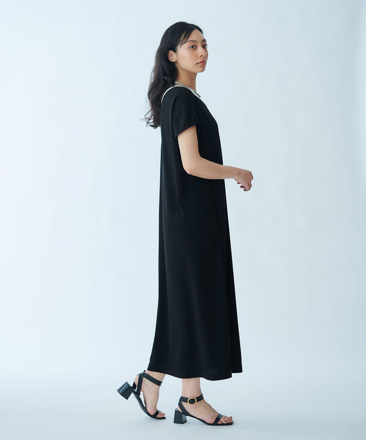 Ribbed Line Knit Cool Dress