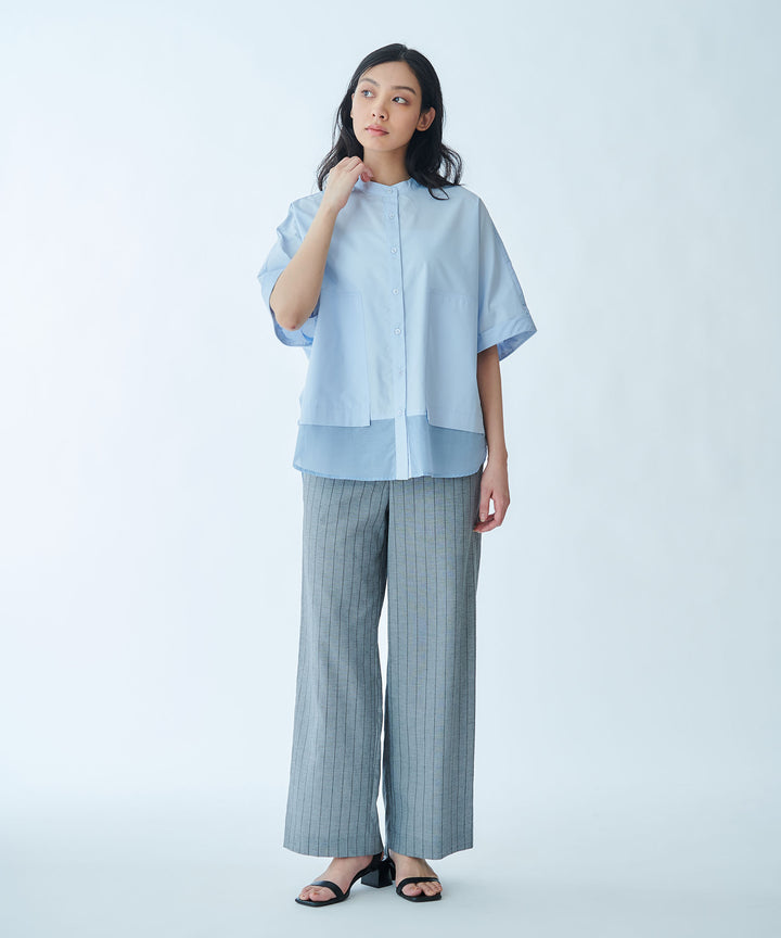 Straight Wide-Leg Trousers