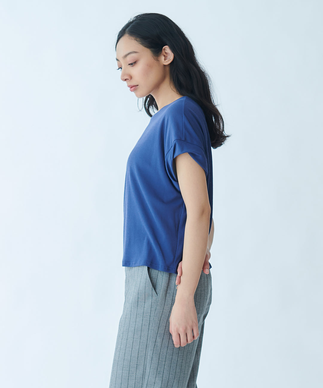 Cropped Crew Neck T-shirt