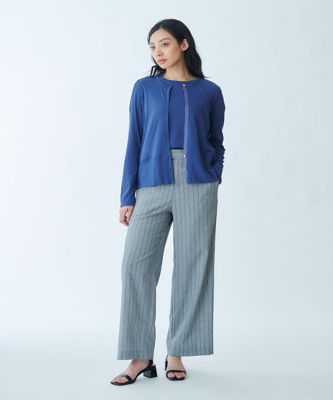Straight Wide-Leg Trousers