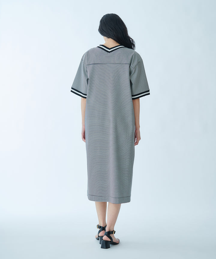Ribbed Line Knit Cool Dress