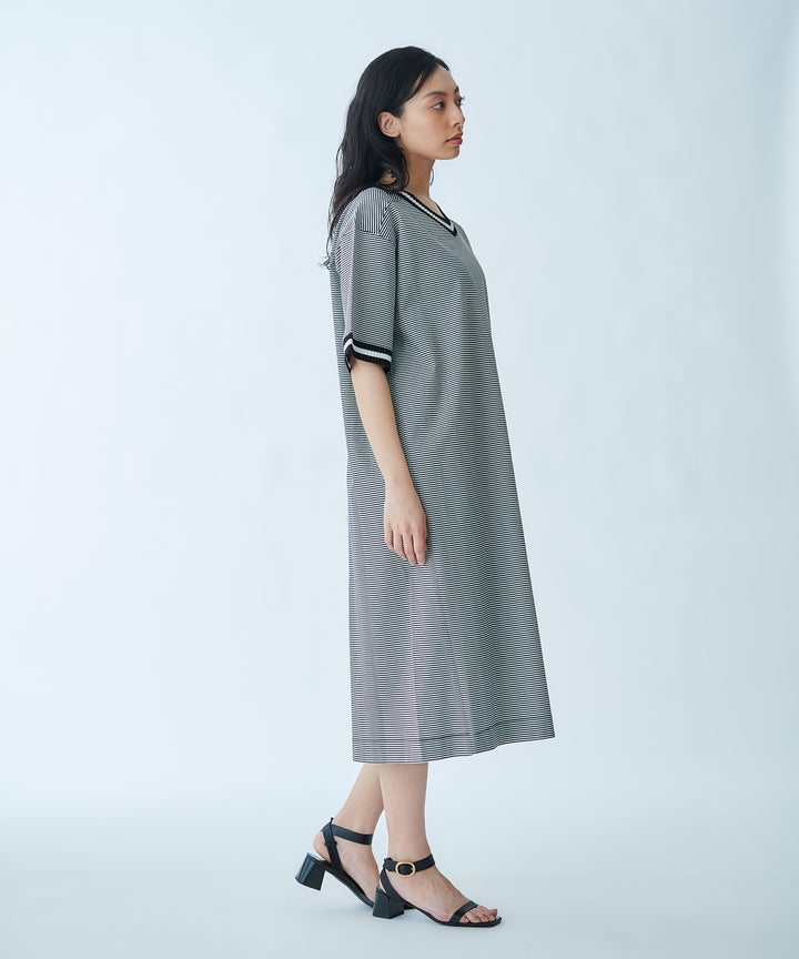 Ribbed Line Knit Cool Dress