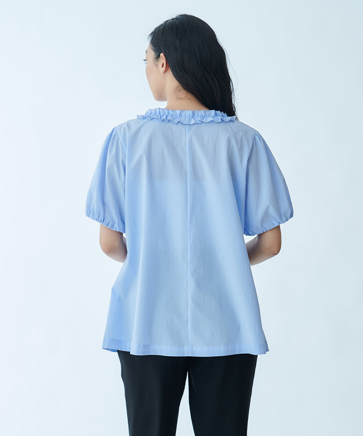 Gathered Frill Blouse