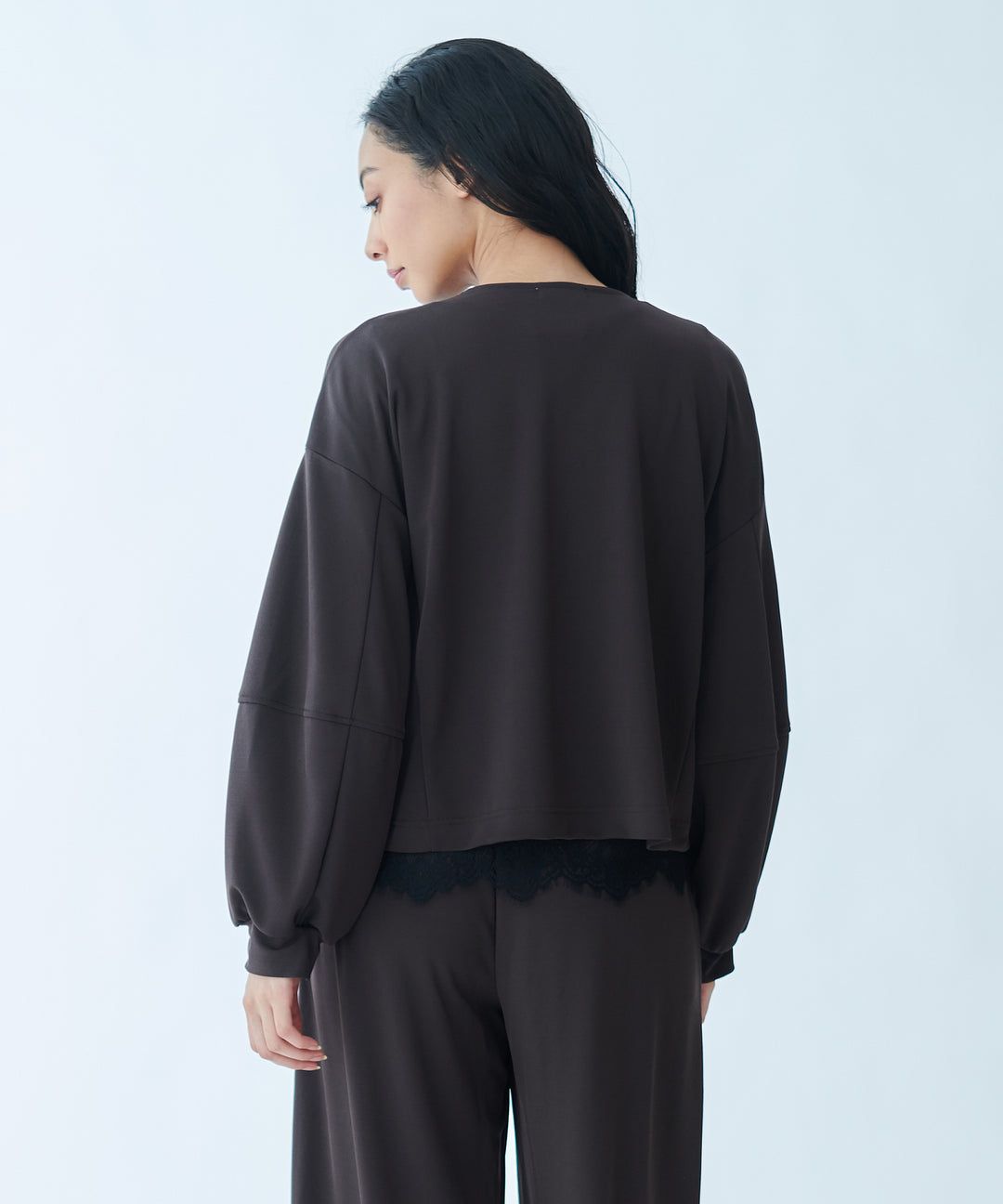 Zip-up sheer blouson