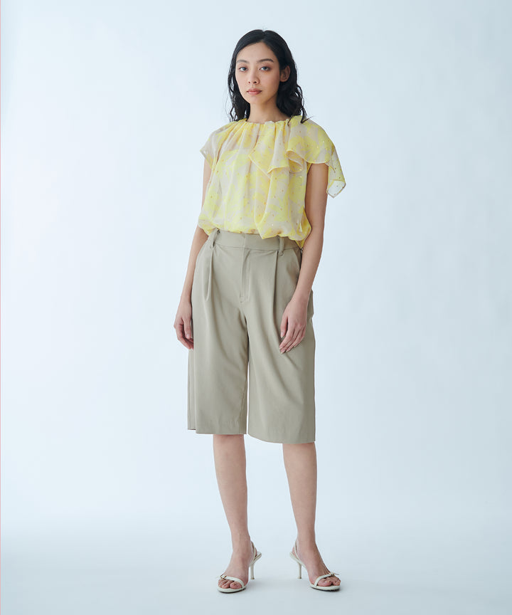 Printed Sheer Blouse