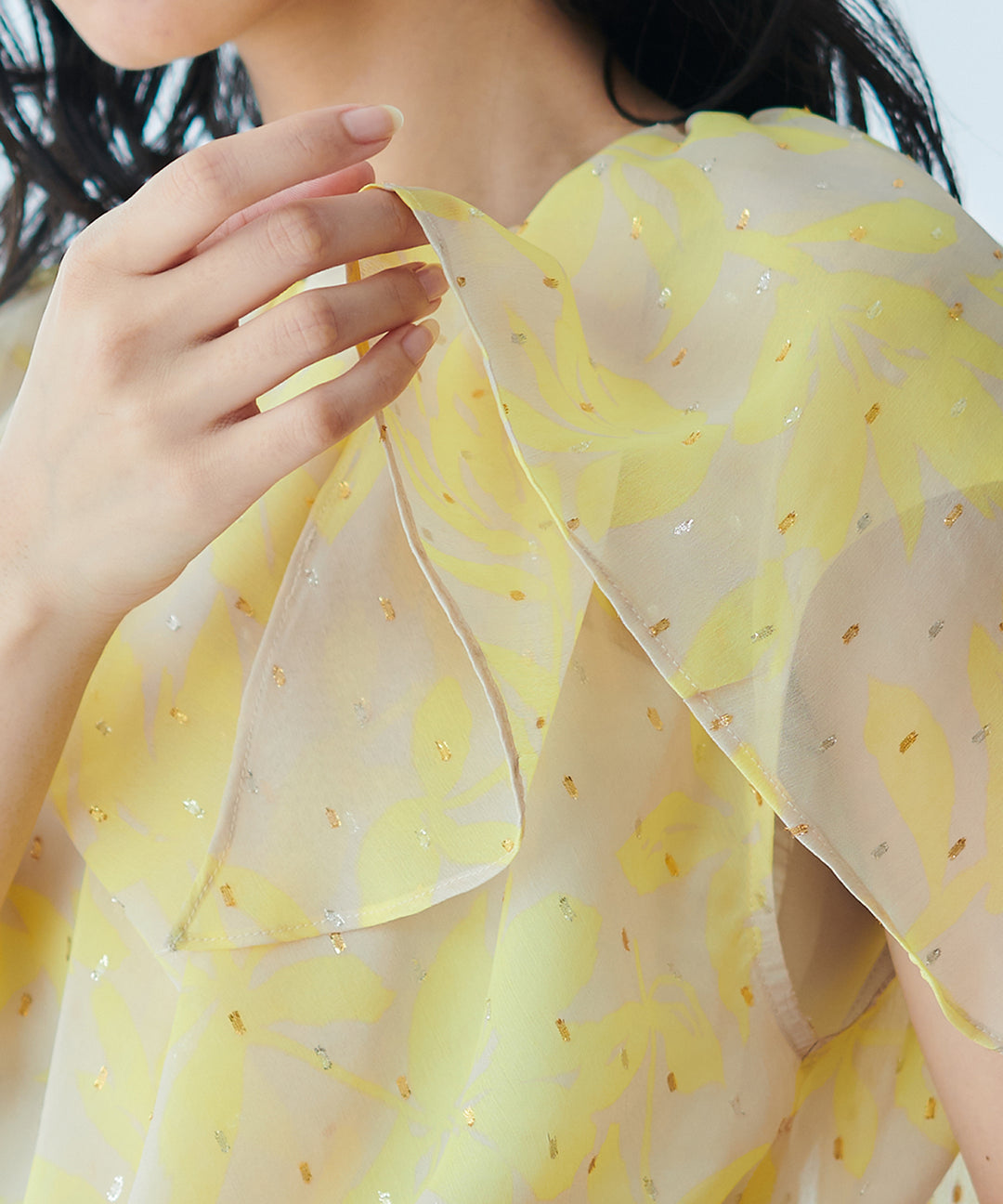 Printed Sheer Blouse
