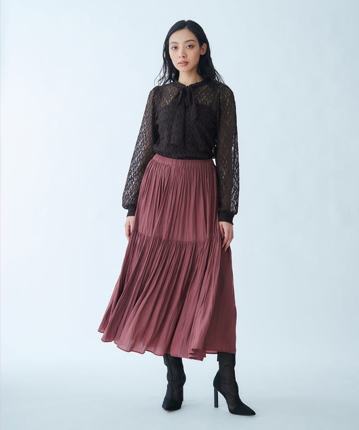 Peach Touch Gathered Skirt