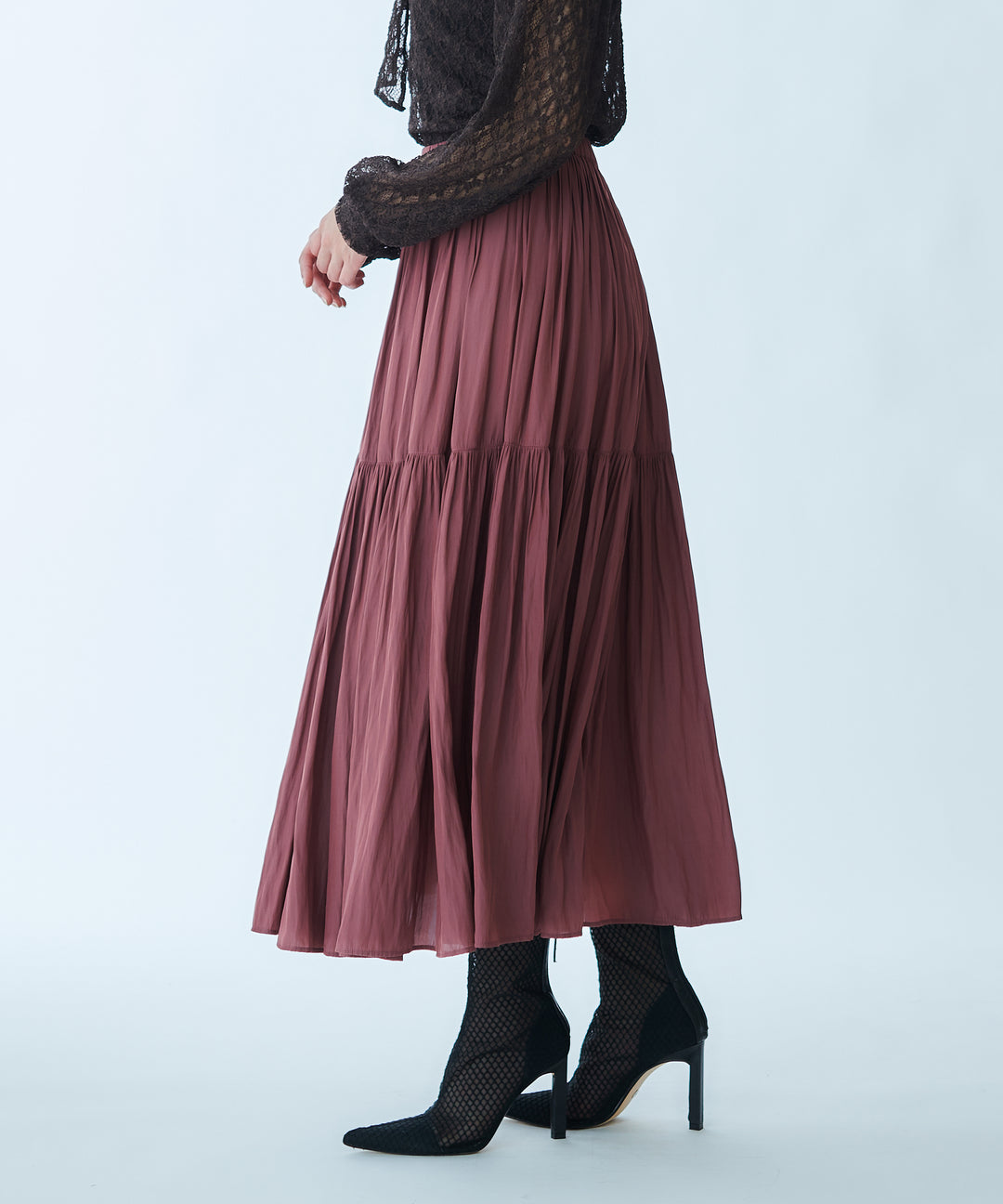 Peach Touch Gathered Skirt