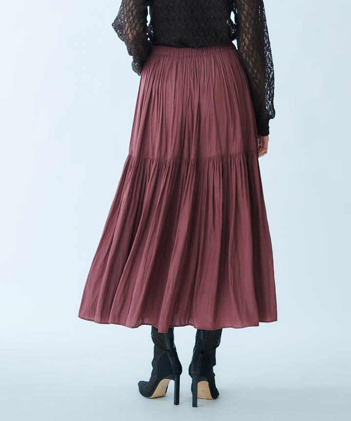 Peach Touch Gathered Skirt