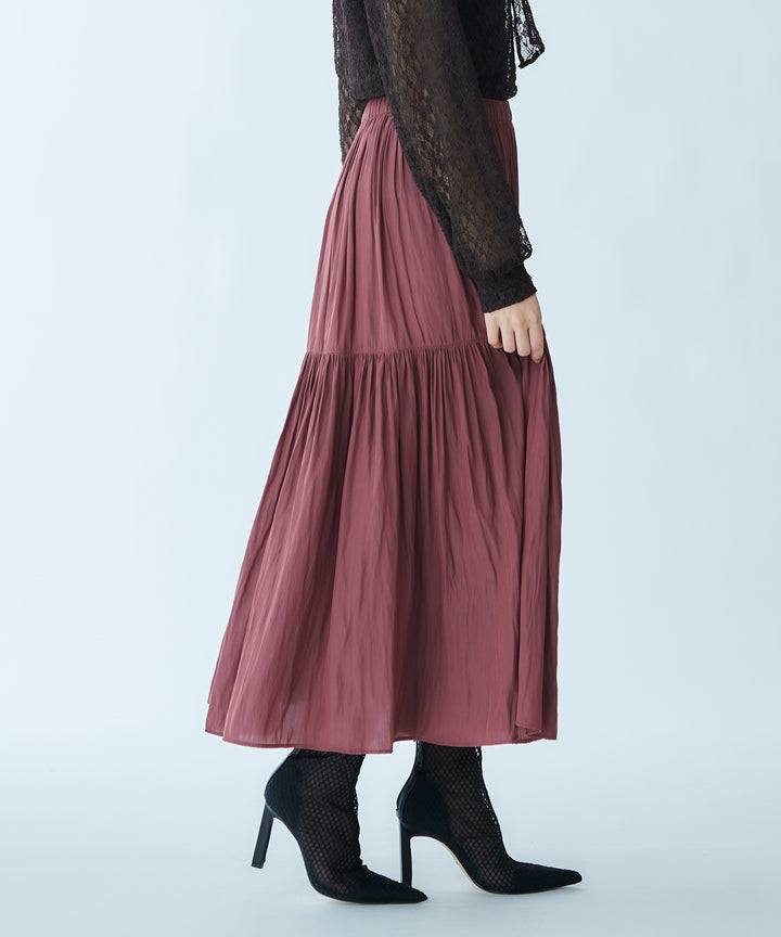 Peach Touch Gathered Skirt
