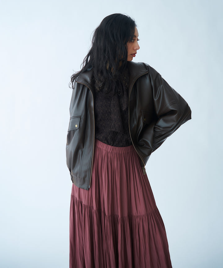 Peach Touch Gathered Skirt