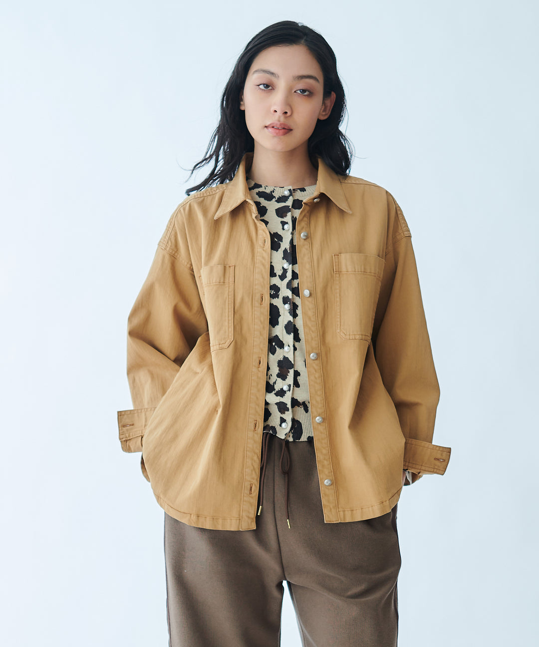 Vintage-style shirt jacket