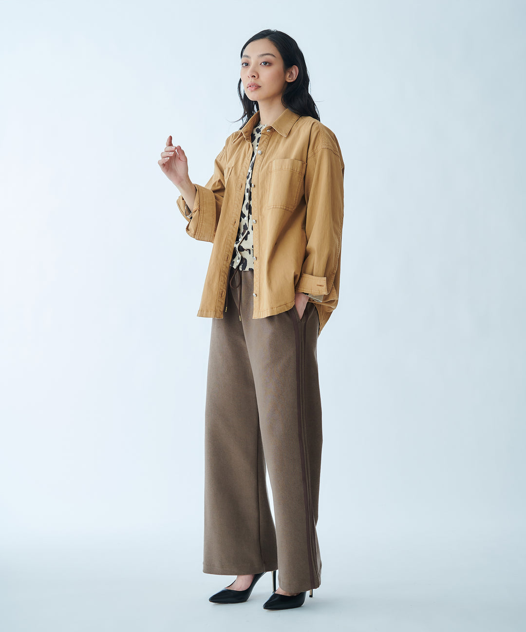 Vintage-style shirt jacket