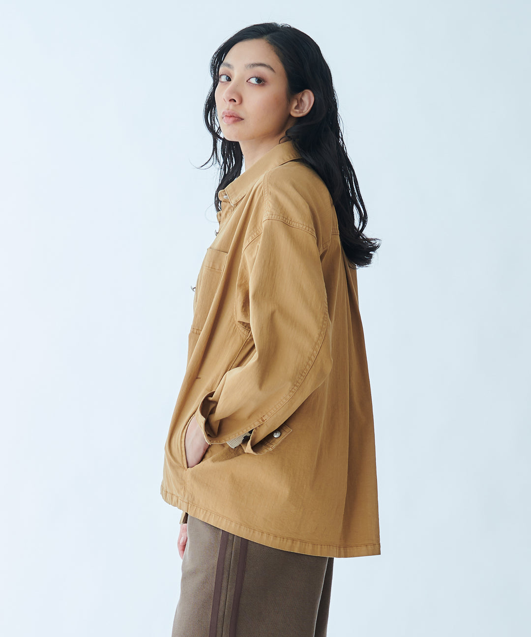 Vintage-style shirt jacket