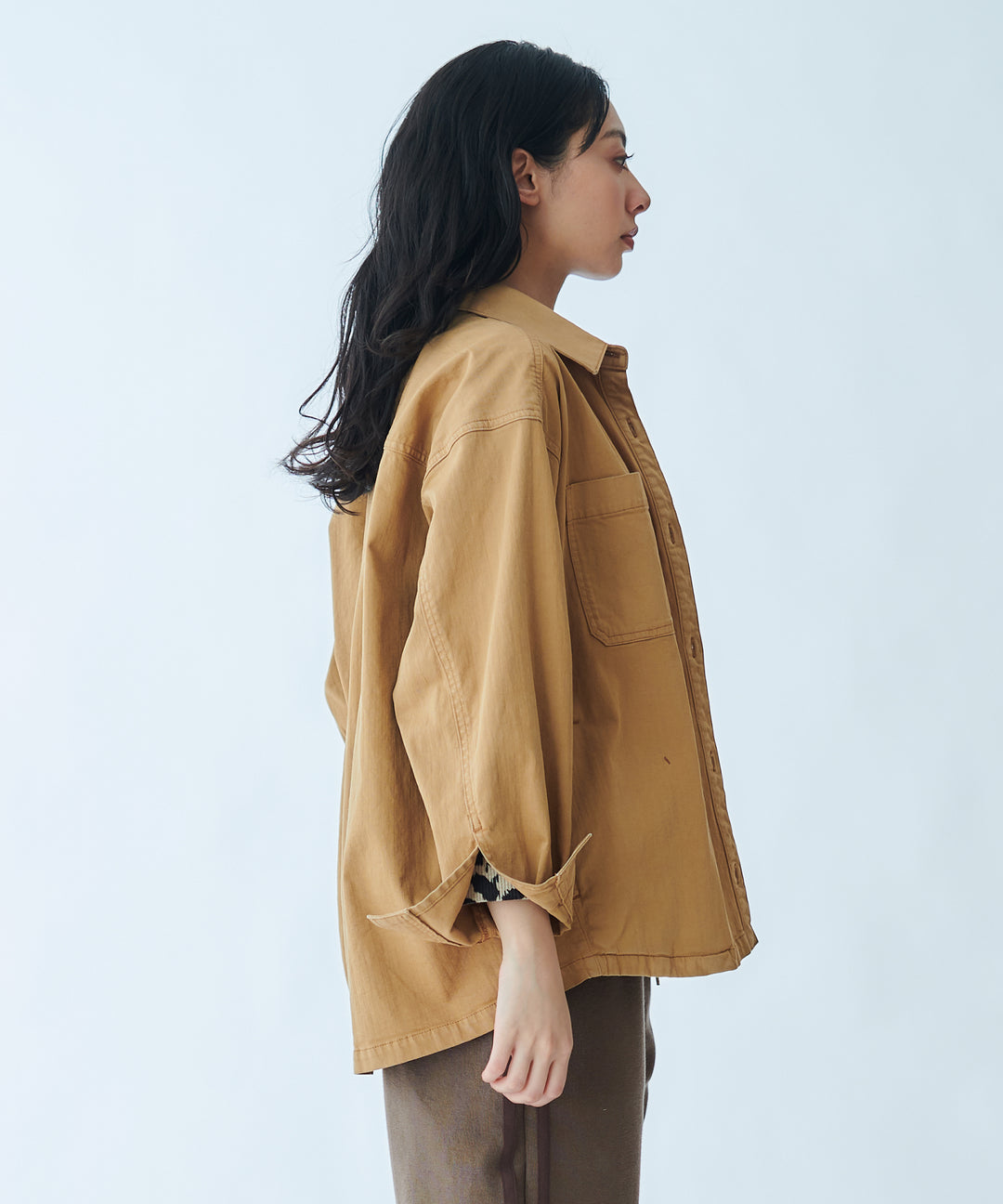 Vintage-style shirt jacket