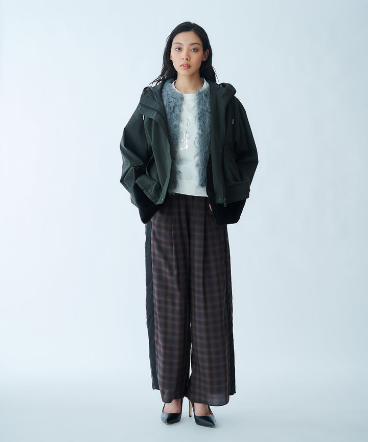 ファー風ニットベスト