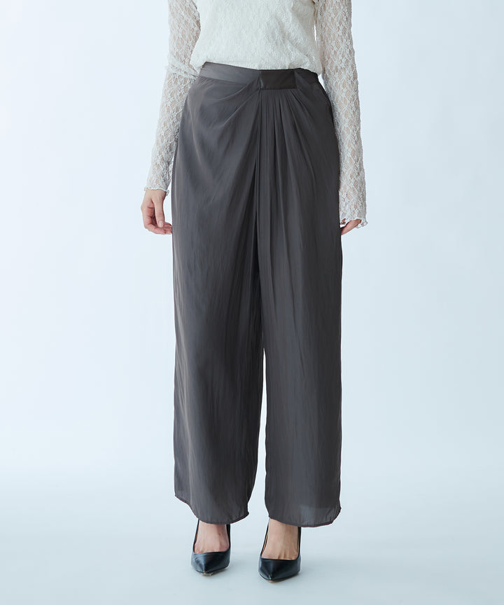 Waist Design Wide-Leg Pants