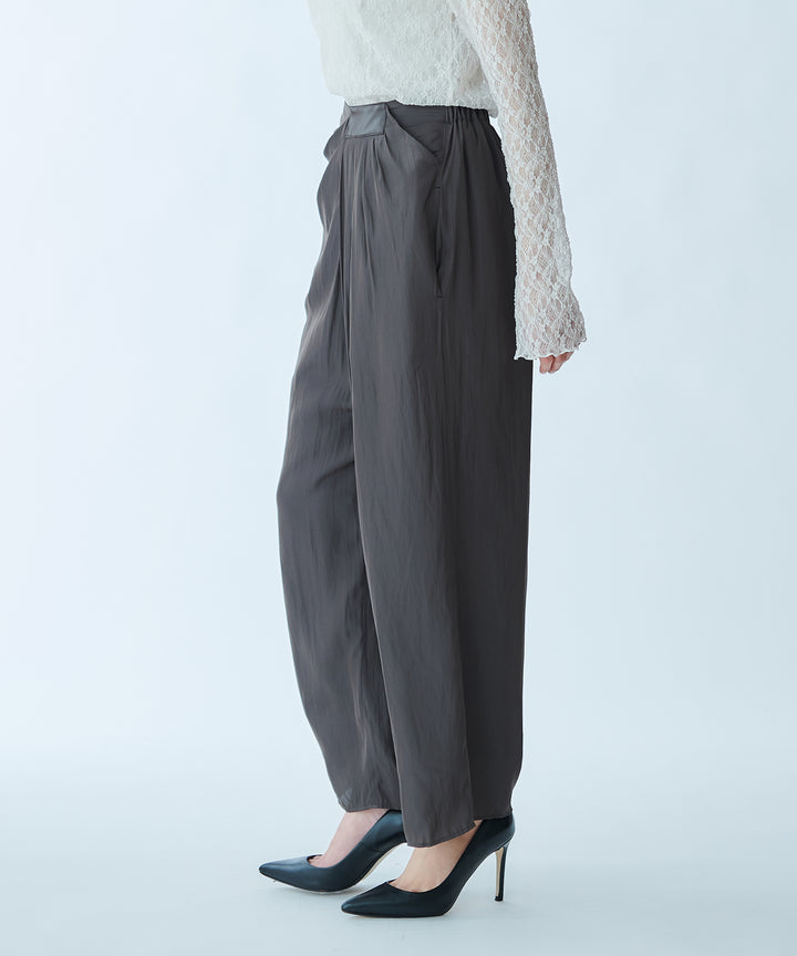 Waist Design Wide-Leg Pants