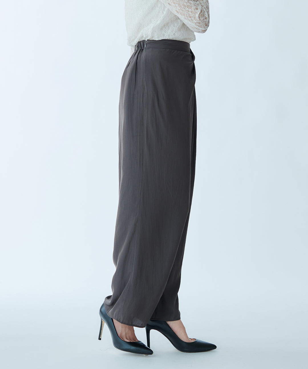 Waist Design Wide-Leg Pants
