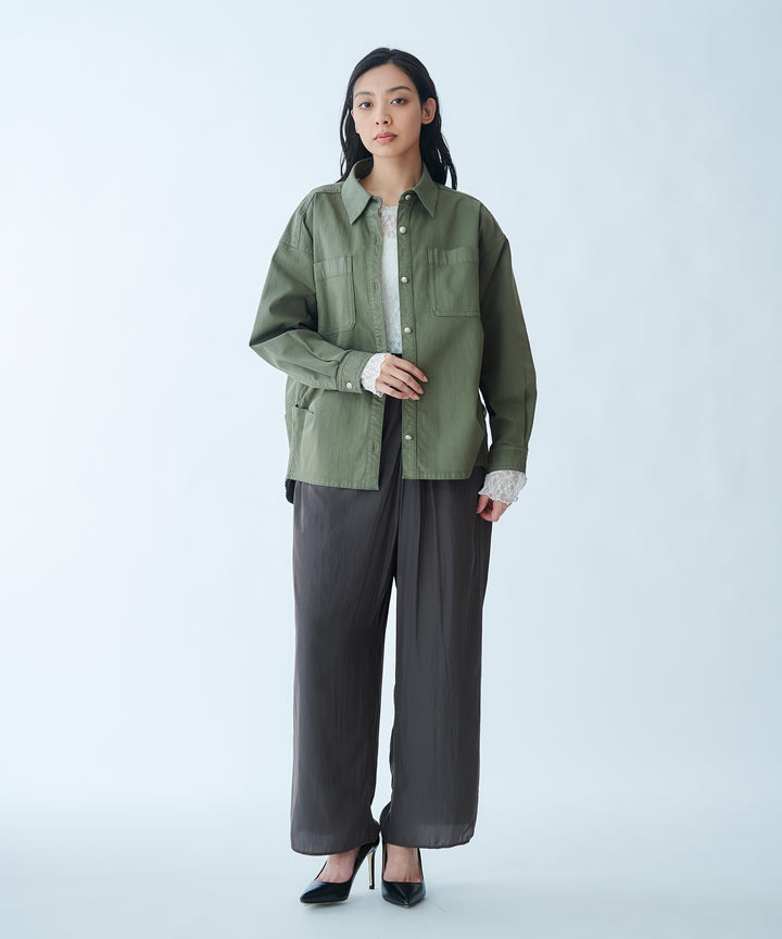 Vintage-style shirt jacket